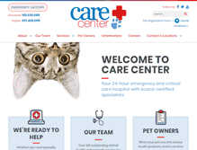 Tablet Screenshot of carecentervets.com